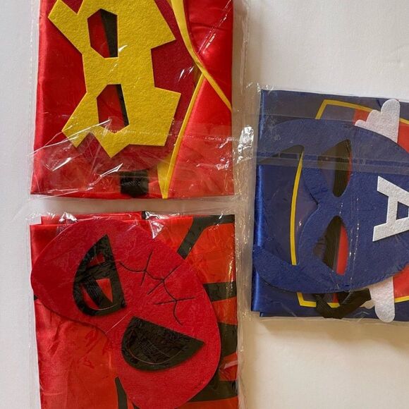 3 HALLOWEEN SETS Kids’ Marvel Costume - Iron Man, Spider Man and Captain America - Picture 1 of 10